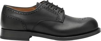 Churchs Sidbury Pull-up Kalfsleren Derby Brogue - Heren - Schoenen - Zwart - Maat: 43 1/2 EU Leer