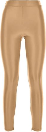 Michael Kors Leggings in pelle sintetica - Marrone