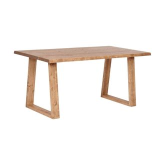 Hannun Mesa de comedor de abeto macizo marr&oacute;n 140x85 cm
