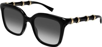 Gucci GG2058S 001 Womens Sunglasses Black Size 52 - Free RX Lenses - Free RX Lenses