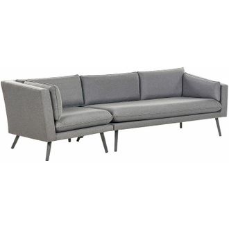 Beliani Beliani - Divano angolare per esterni Tappezzeria in poliestere 3 posti versione sinistra resistente ai raggi uv Beige Loretello