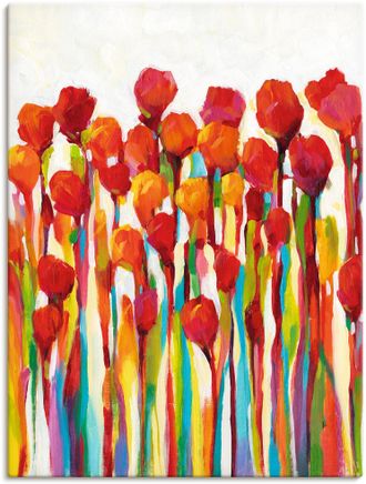 Artland Wandbild »Strotzen mit Farben I« Blumenwiese 1 Stk. tlg. als Leinwandbild, Poster in verschied. Grössen