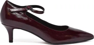 Carmens Red Leather Strappy Pumps