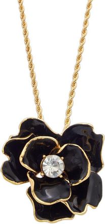 Kenneth Jay Lane Plated Pendant Necklace