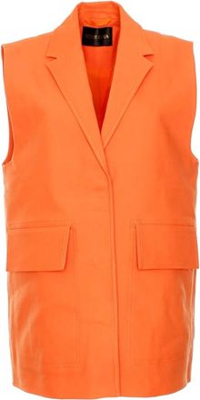 Stine Goya Urban Vest - Dames - Gillet - Oranje - XS - Katoen - Kostuums
