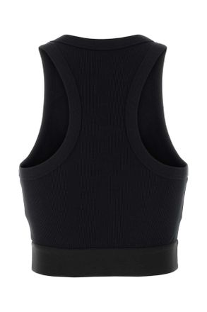 Givenchy Womens Black Stretch Cotton Top Exterior: Elastane Maglie Sweater