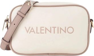 Mario Valentino Wilk Sacoche Tas in Ecru/Taupe - Dames - Schoudertassen - Beige - ONE Size - Tassen