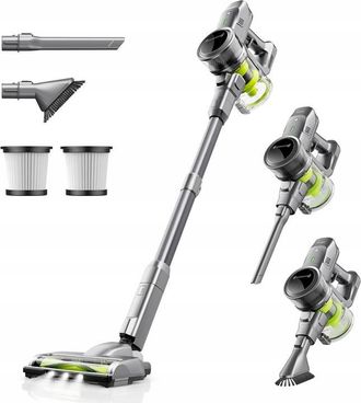 OEM Aspiradora Vertical Inal&aacute;mbrica Kalado Kcv01, 26 Kpa, Boquilla 6 En 1, Color Plata