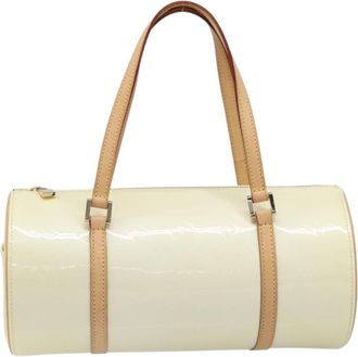 Louis Vuitton Bedford Monogram Vernis Beige Patent_Leather Handbag (Pre-Owned)