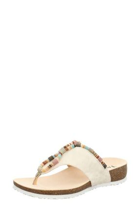 Think Julia Rope Flip Flop in Bianco Combo at Nordstrom, Size 12-12.5Us