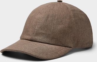Le 31 Mens Pure linen minimalist cap Exclusive collection from Italy