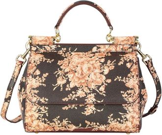 Tiffany & Fred Saffiano Painted Leather Top-Handle Satchel