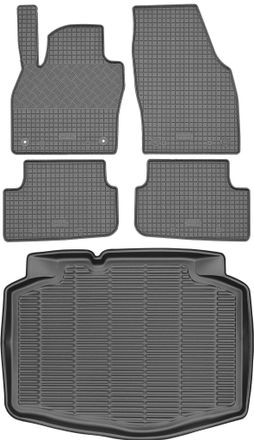 OEM Juego De Alfombrillas De Goma Para Coche Y Alfombrilla Para Maletero Del Seat Ibiza V Hatchback De 2017