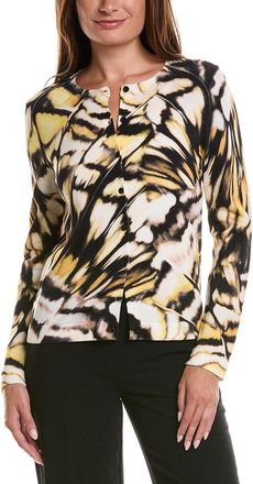 Oscar De La Renta Oscar De La Renta Butterfly Printed Cardigan