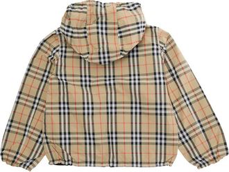 Burberry Boys Jacket Reece Reversible Beige Polyamide