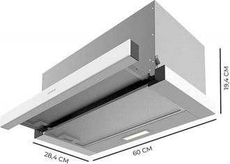 Cecotec Cecotec - Campana Telesc&oacute;pica Bolero Flux Tlm 603500 White A