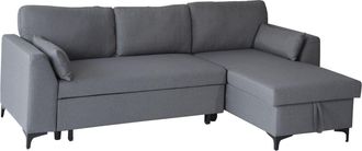 Happy Garden Happy Garden - Sof&aacute; Cama Esquinero Convertible Logan 3 Plazas Gris