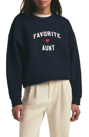 Favorite Daughter The Favorite Aunt Graphic Sweatshirt in Navy at Nordstrom, Size X-Large
