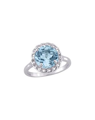Rina Limor Silver 3.50 ct. tw. Blue Topaz - Sky Halo Ring