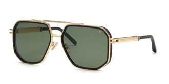 Philipp Plein SPP187M 0302 Mens Sunglasses Gold Size 61