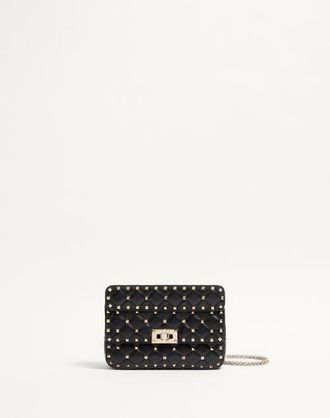 Valentino Garavani Small Nappa Rockstud Spike Bag Wo