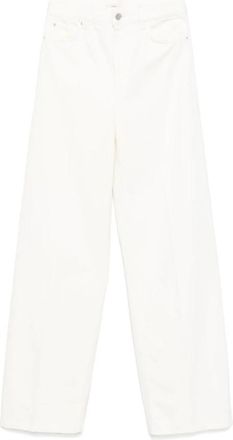 Toteme Biologische Wide Leg Jeans - Dames - Loose Fit Jeans - Wit - W29 - Katoen - Jeans