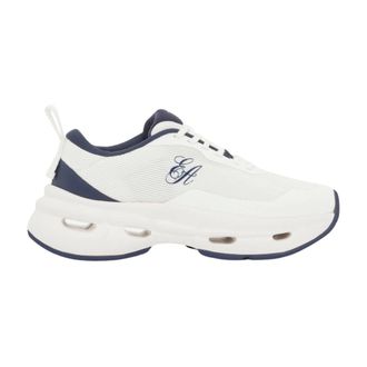 Emporio Armani Schoenen, Dames, Wit, 39 EU, Polyester, Knit Sneakers