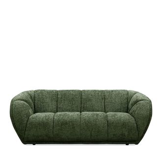 DRAWER Sof&aacute; de 3 plazas en tela - Verde