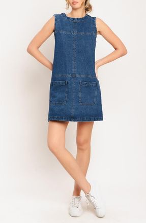 Flying Tomato Denim Minidress in Medium Indigo at Nordstrom Rack, Size Large