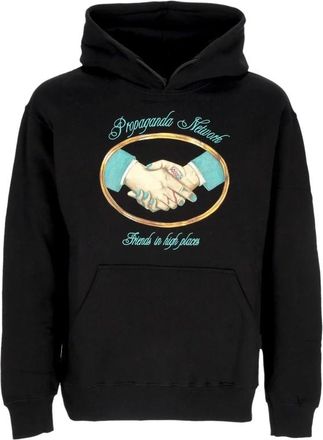 PROPAGANDA Zwarte hoodie met kangoeroezak - Heren - Hoodies - Zwart - S - Katoen - Hoodies & sweatvesten
