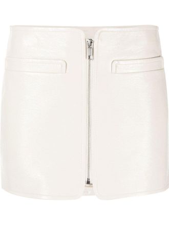 Courr&egrave;ges Minigonna Swallow in vinile - Toni neutri