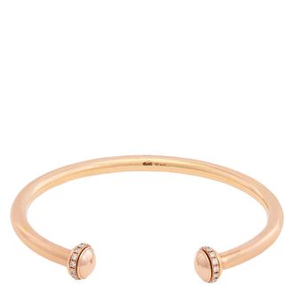 Piaget Possession 18k Rose Gold Open Bangle, Size 17