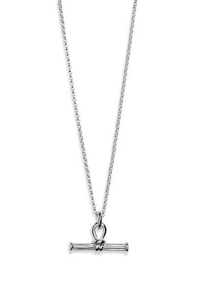 Missoma Ridge T-Bar Pendant Necklace in Silver at Nordstrom
