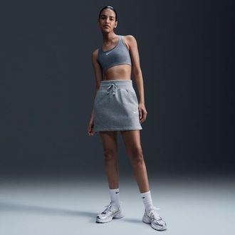 Nike Womens Dri-FIT Swoosh Medium Support Bra - White/Smoke Grey Size XL