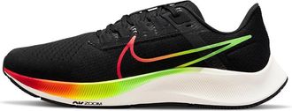 Nike Air Zoom Pegasus 38 Mens Trainers Sneakers Running Shoes DQ4994 (Black/Green Strike/Total Orange/Volt 010) UK9.5 (EU44.5)