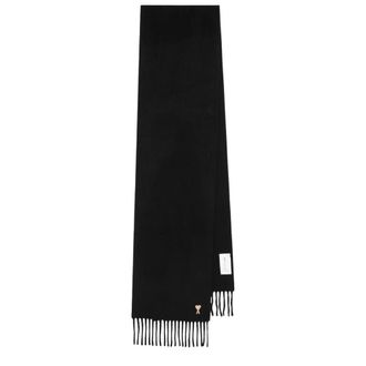 Ami Bufanda de lana con efecto cachemir - Accessories - Hombre - Negro - ONE SIZE