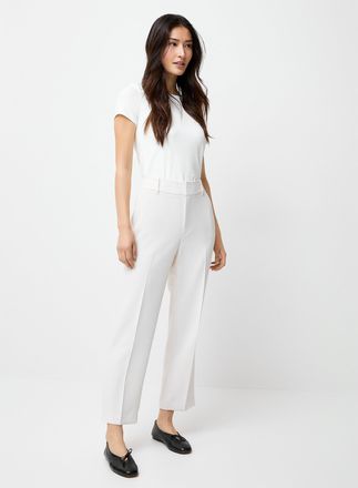 Contemporaine Womens Universal textured crepe dress pant Fit: Semi-slim leg, mid rise