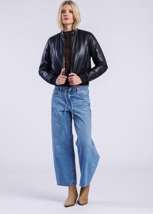 Freaky Nation Lederjacke FREAKY NATION Leo Star-FN, Damen, Gr. XXL(44), schwarz, Oberstoff: 100% Schafsleder; Futter: 100% Polyester, normal, Jacken Lederjacke