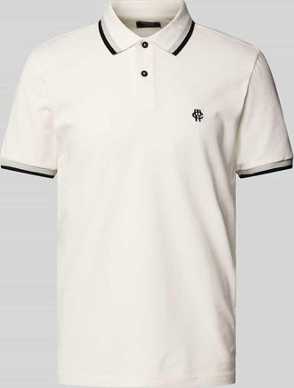 Mc Neal Poloshirt mit Label-Stitching in Offwhite, Größe XXXL