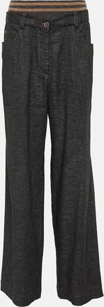 Brunello Cucinelli Pantaloni a gamba larga