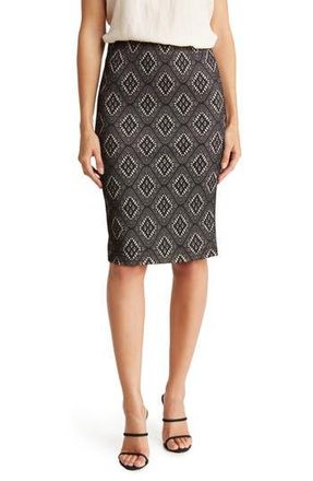 Renee C Geo Print Pencil Skirt in Black at Nordstrom Rack, Size X-Small