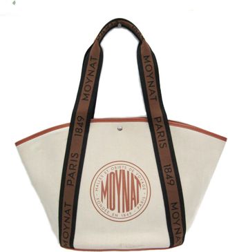 Moynat Leather Canvas Tote Bag (Pre-Owned)