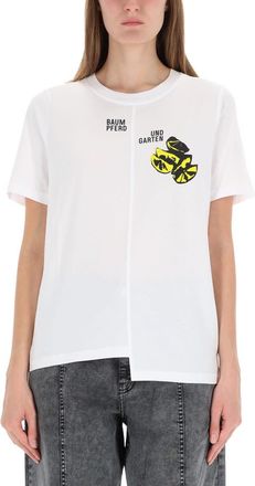 Baum Und Pferdgarten Asymmetrical jawos T-shirt