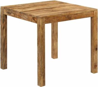 vidaXL Vidaxl - Mesa de comedor de madera maciza de mango 82x80x76 cm