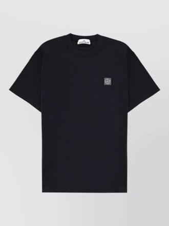 Stone Island crew neck short sleeve logo print t shirt
