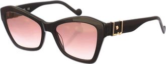 Liu Jo Butterfly Stijl Acetaat Zonnebril - Dames - Zonnebrillen - Zwart - ONE Size - Accessoires