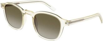 Saint Laurent Authentieke Slim 007 Bril - unisex - Zonnebrillen - Geel - 47 MM - Accessoires