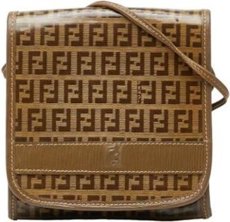 Fendi Pre-owned Cross Body Bags, female, Brown, Size: ONE SIZE Pre-owned Cross Body Bag