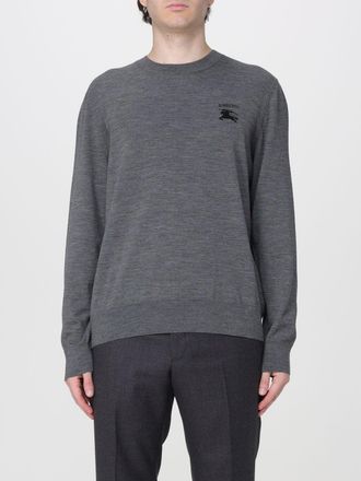 Burberry Maglia girocollo in pura lana con logo EKD ricamato