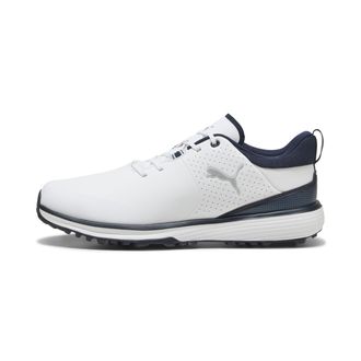 Puma Puma Mens Golf Shoe, Puma White-Puma Silver-deep Navy, 11.5 Wide